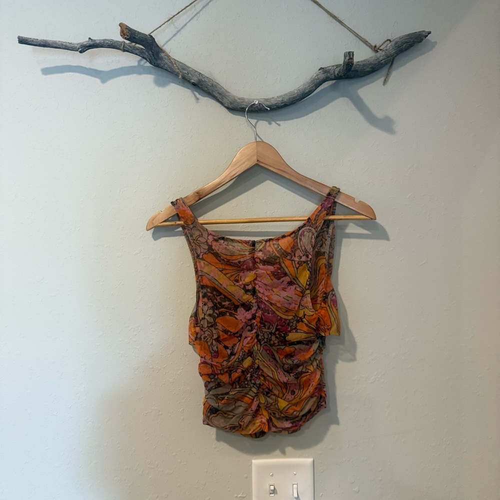 Free People Tell Me More Reversible Mesh Tank Top - Picture 5 of 7